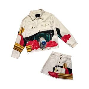 Tom wesselman graphic denim set